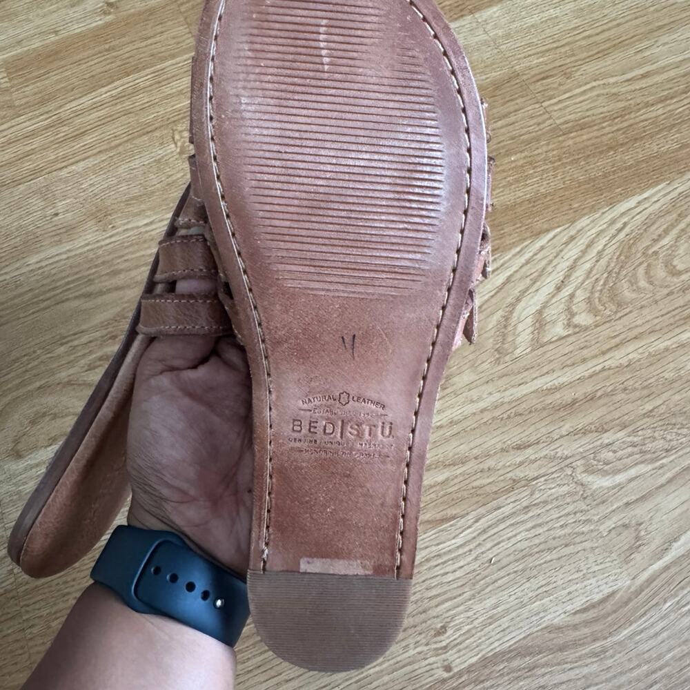 Bed Stu Hilda Leather Slides Sandals - Picture 3 of 6